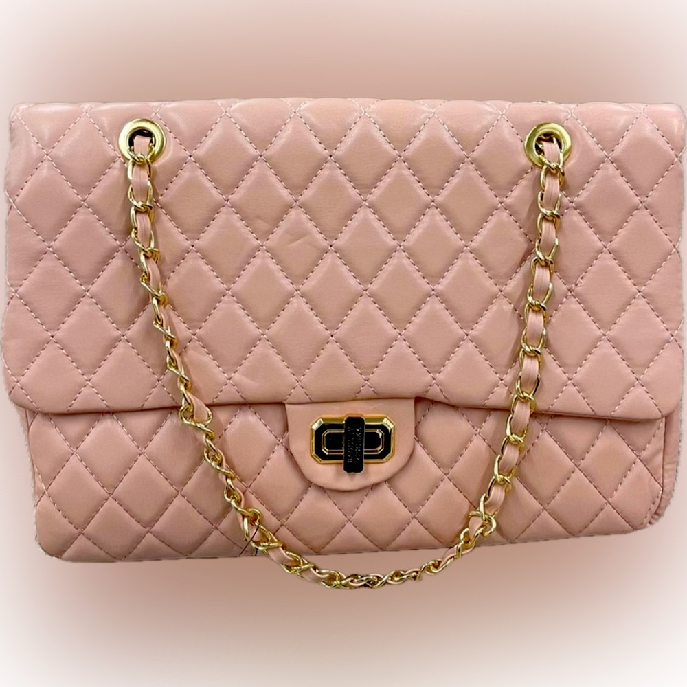 Badgley Mischka Vegan Leather Quilted Bag